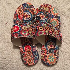 Colorful Patterned Slide Sandals